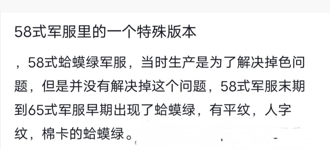 五八蛤蟆绿上衣一件