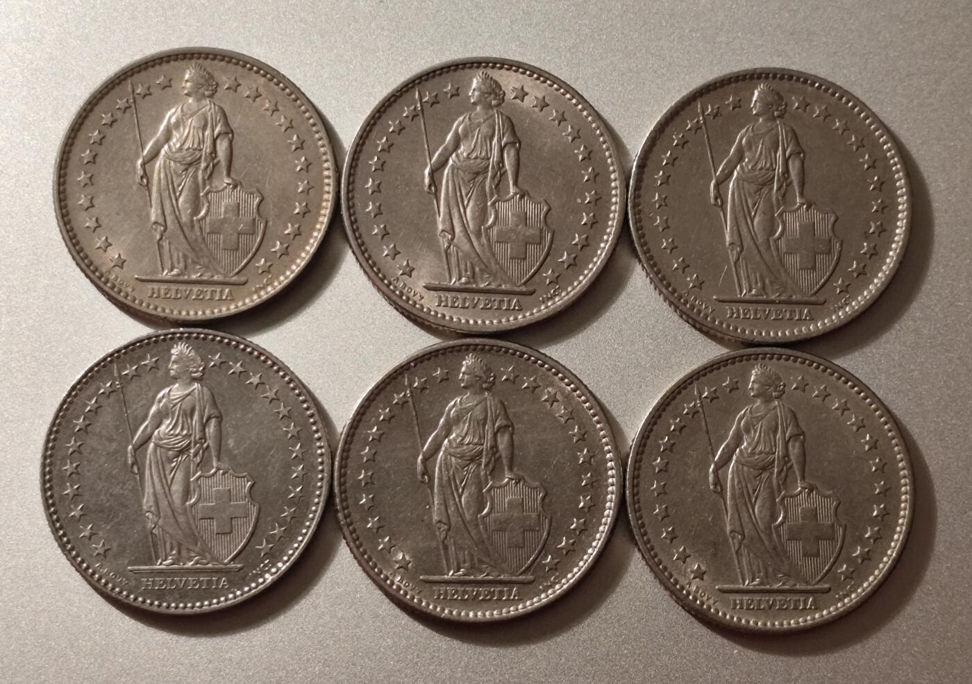 瑞士2法郎（Swiss 2 Francs）流通硬币