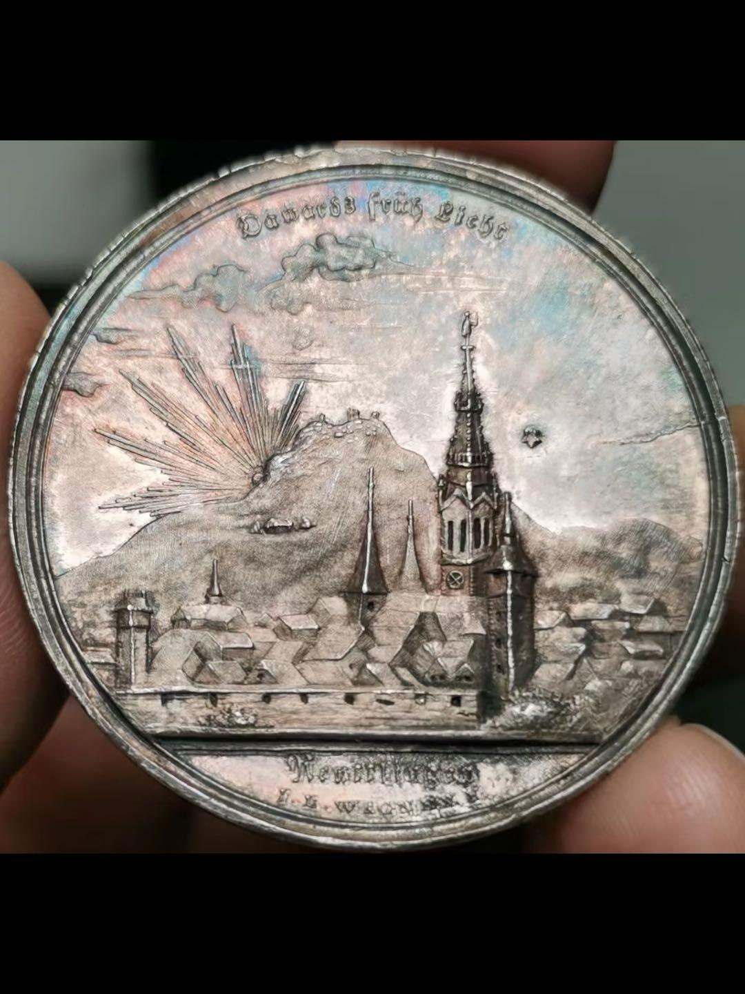 1817年德国罗伊特林根纪念宗教改革银章