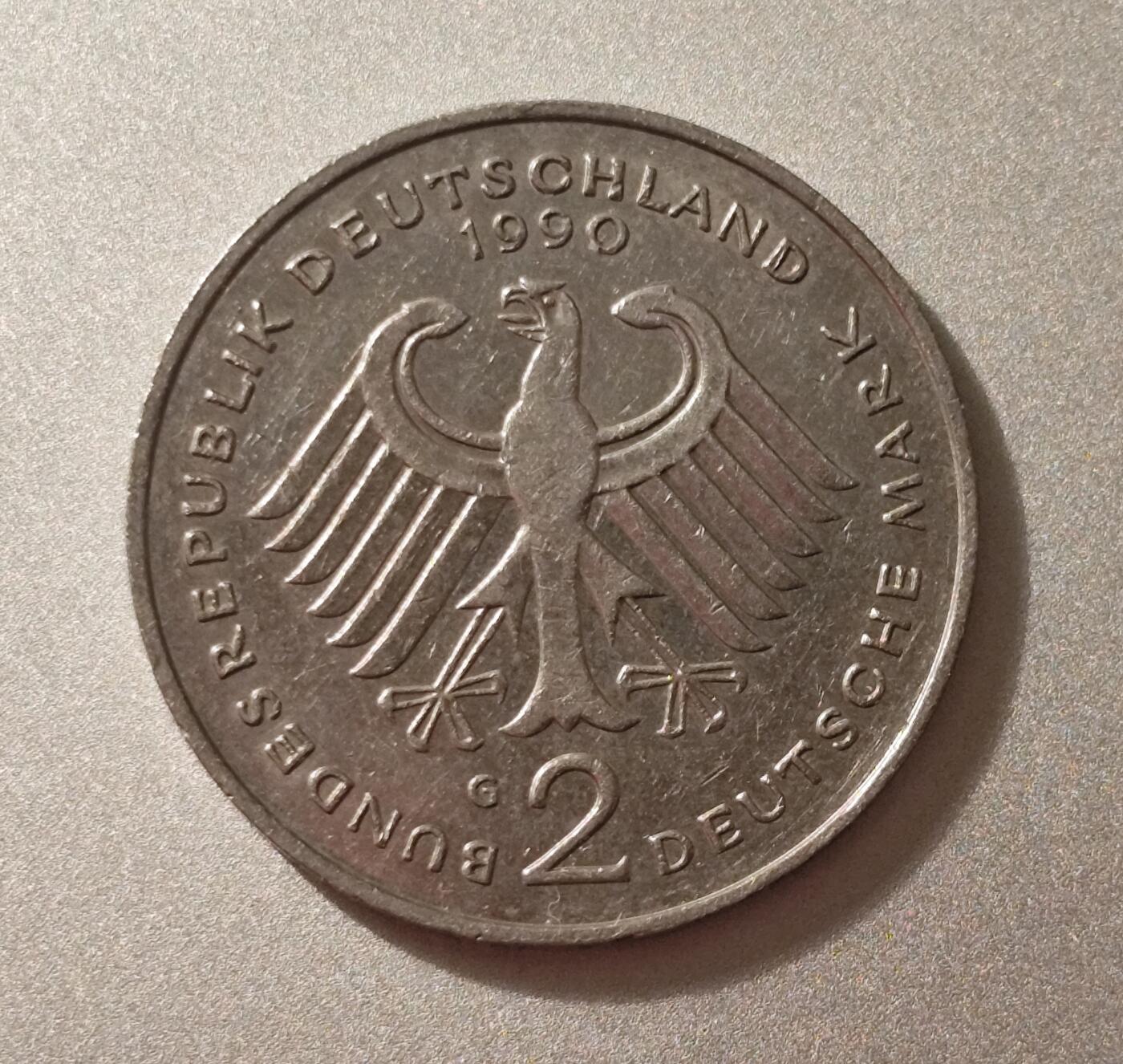 联邦德国2马克建国30周年纪念币（1979年版）