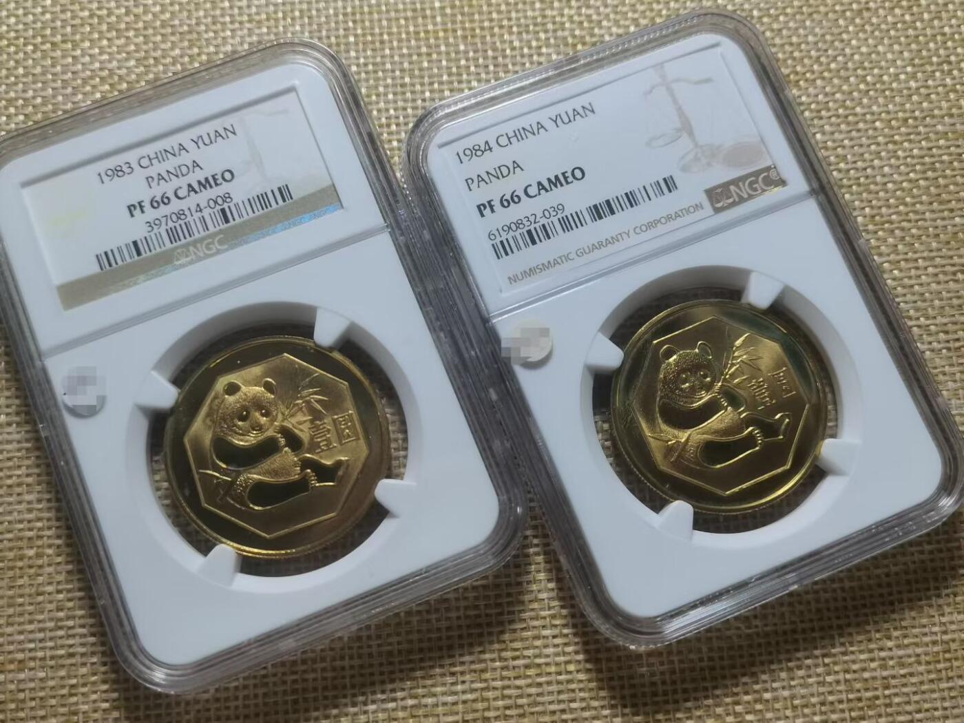 NGC评级的1983年和1984年熊猫铜质纪念币