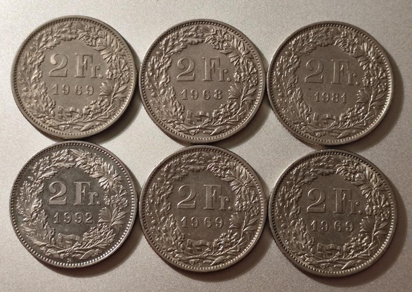 瑞士2法郎（Swiss 2 Francs）流通硬币