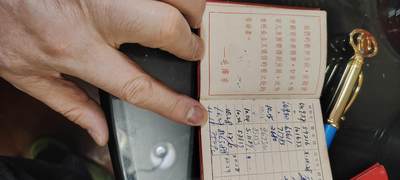 老物件，毛像林题，