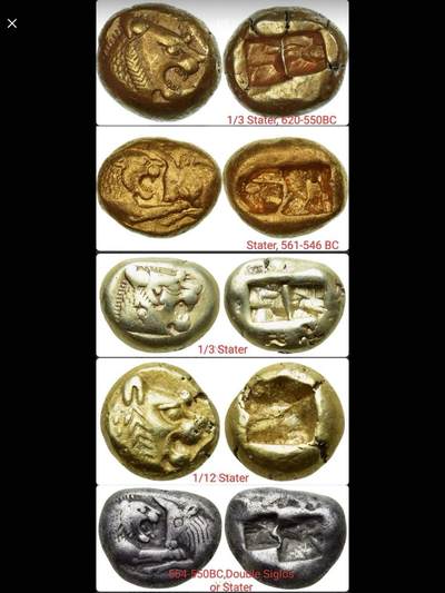 吕底亚钱币：世界最早的金银货币