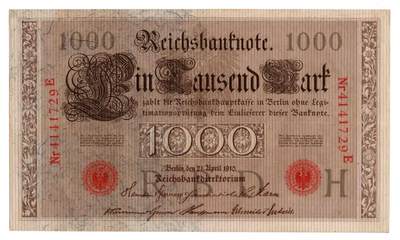 🇩🇪 德意志帝国银行1000马克纸币（1910年版）