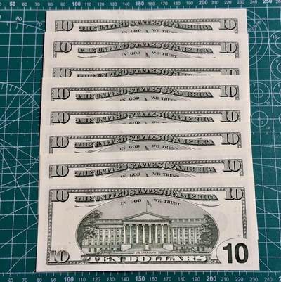 黑白大头10美元补号