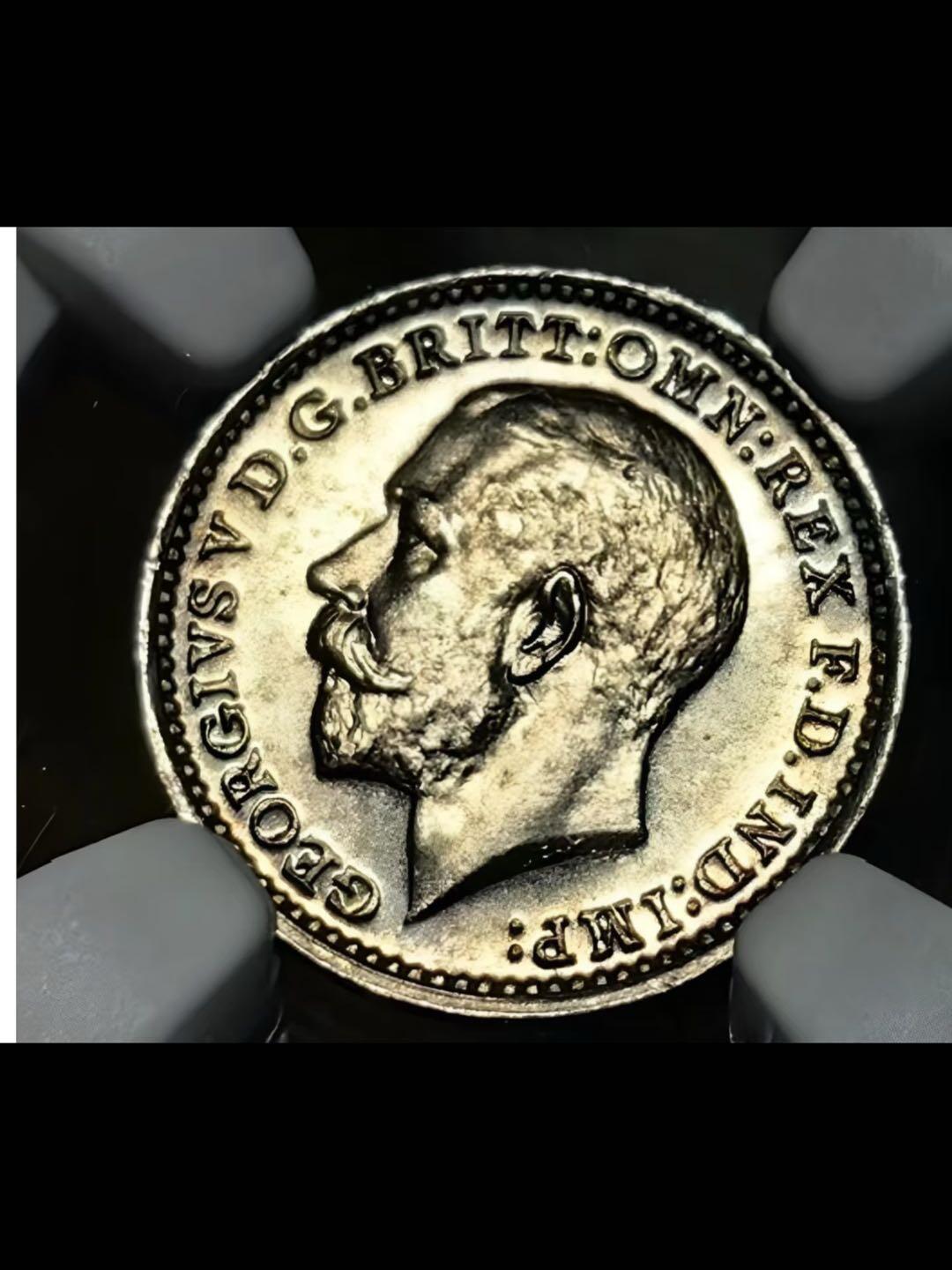 英国1925年濯足节2便士银币