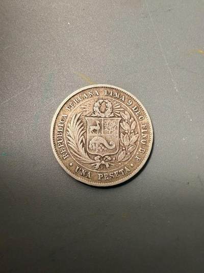 1880年秘鲁1比塞塔银币