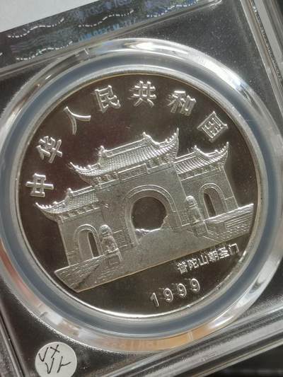 1999年滴水观音大银币 10元面值