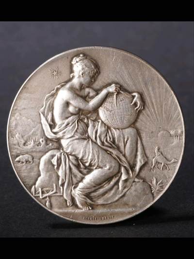 1905年法国殖民农业博览会银质纪念章