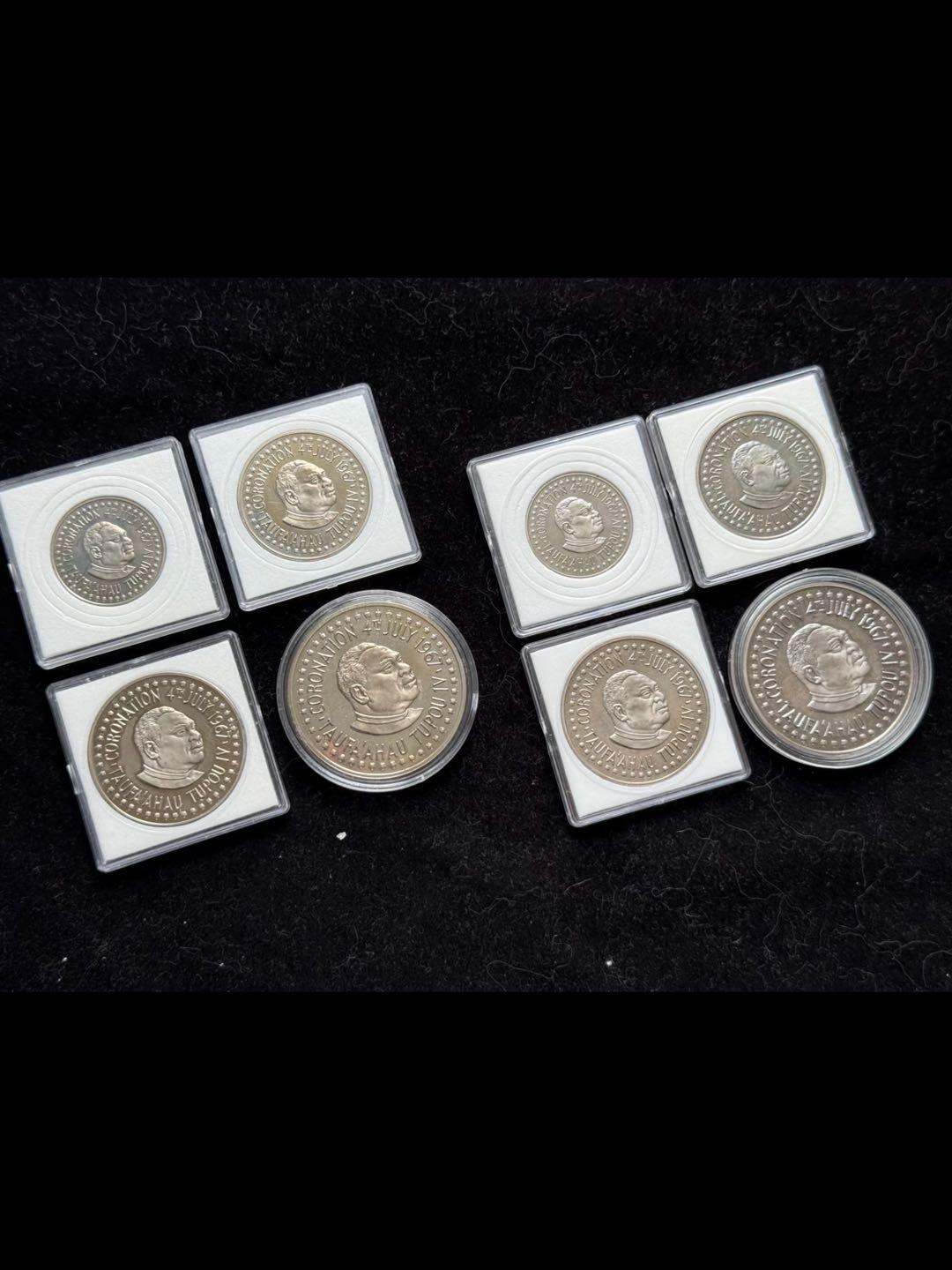 汤加🇹🇴1967年4枚套纪念币