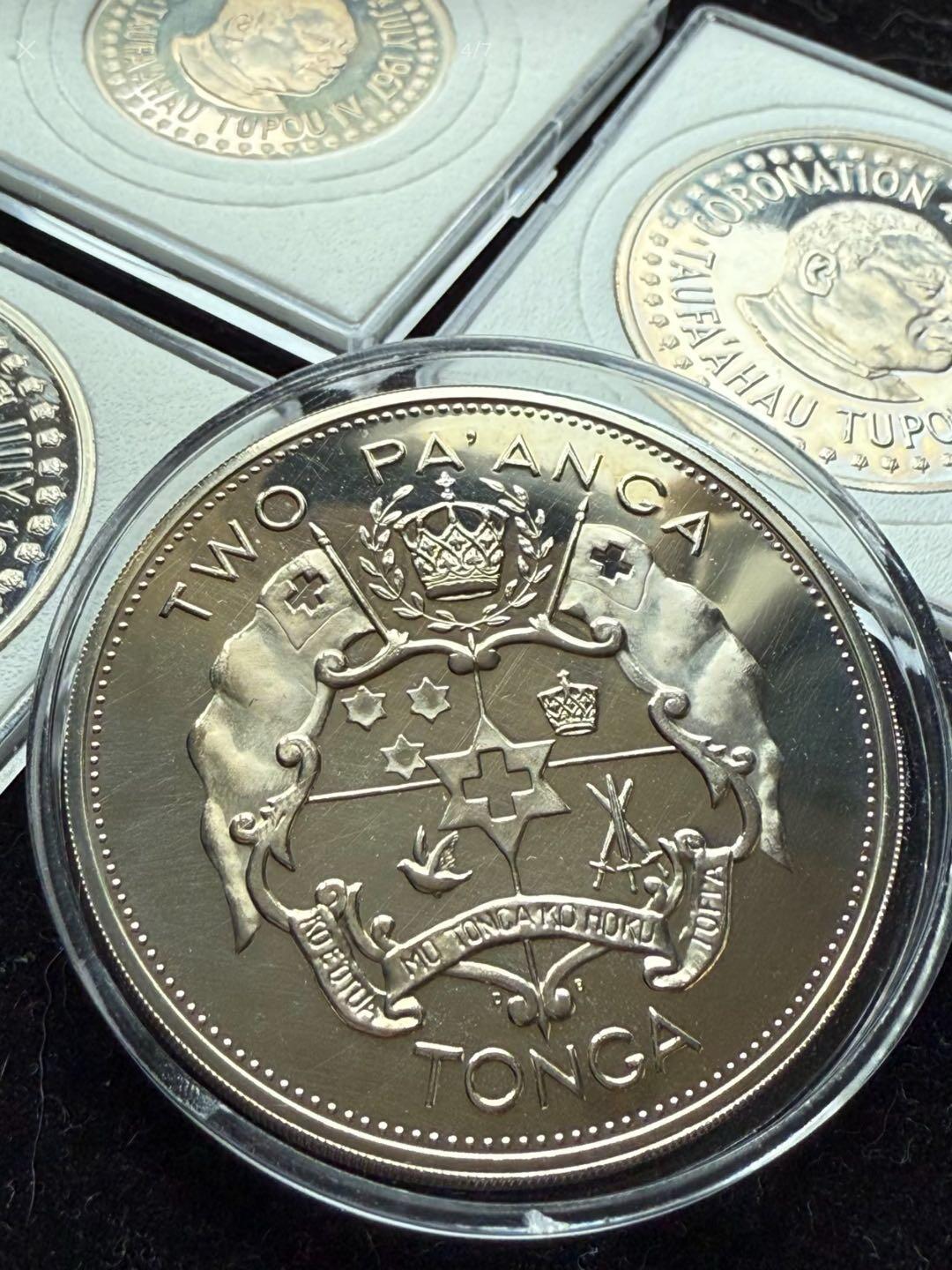 汤加🇹🇴1967年4枚套纪念币