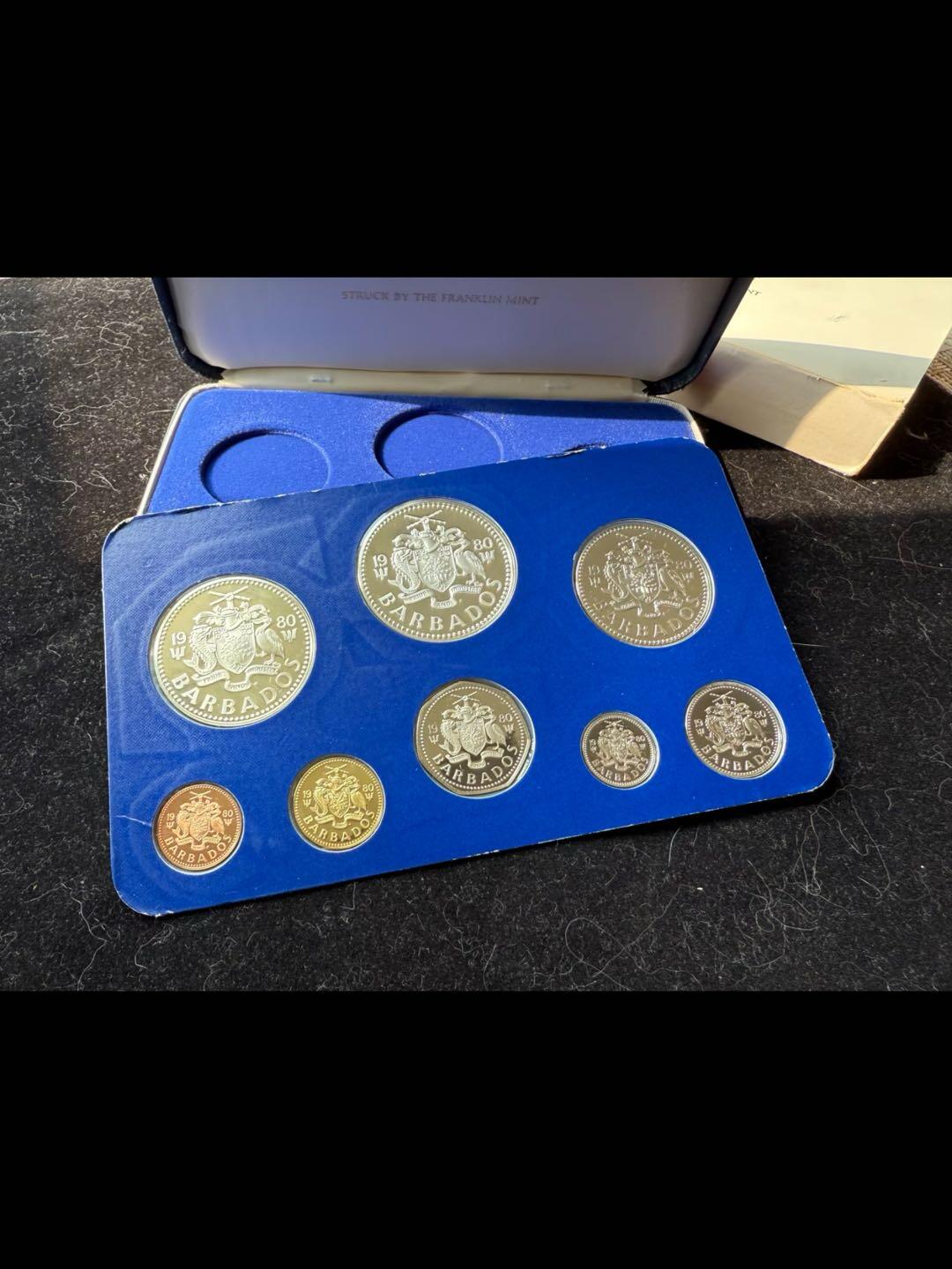 巴巴多斯1980年精制套币