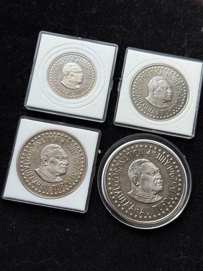 汤加🇹🇴1967年4枚套纪念币