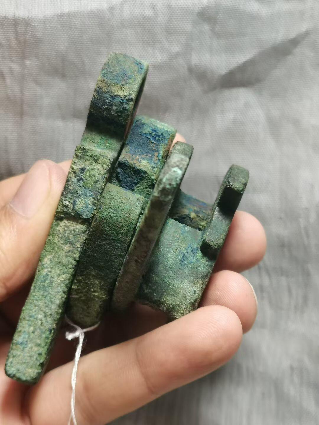 战汉大弩 弩机芯一套四件