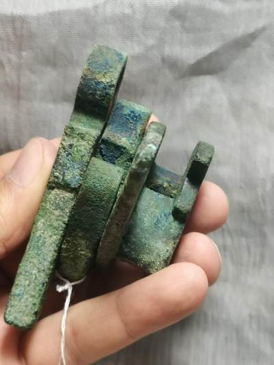 战汉大弩 弩机芯一套四件