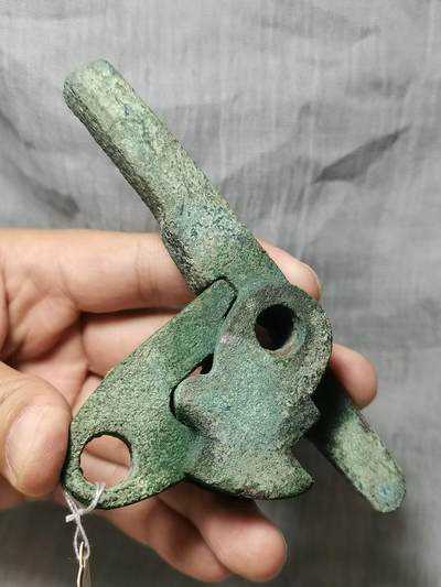 战汉大弩 弩机芯一套四件