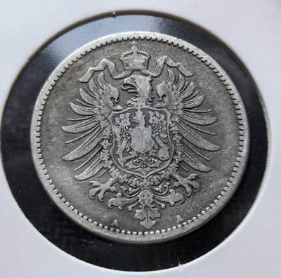 德意志帝国1875年1马克短翅鹰银币（A厂）完整解析