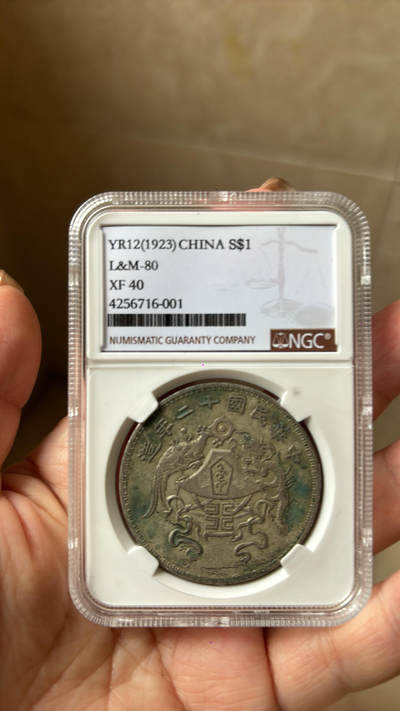 中华民国十二年龙凤壹圆银币