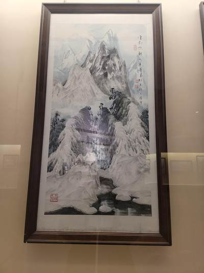 冰雪主题山水画
