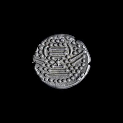 印度古吉拉特查拉健王朝仿萨珊式银币