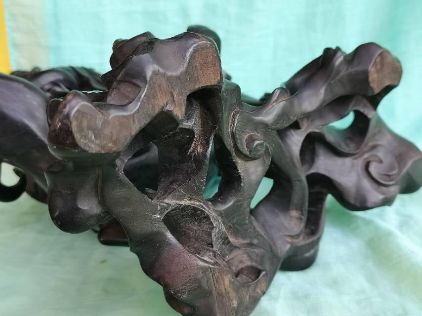 清晚期龙眼木老子出关紫气东来