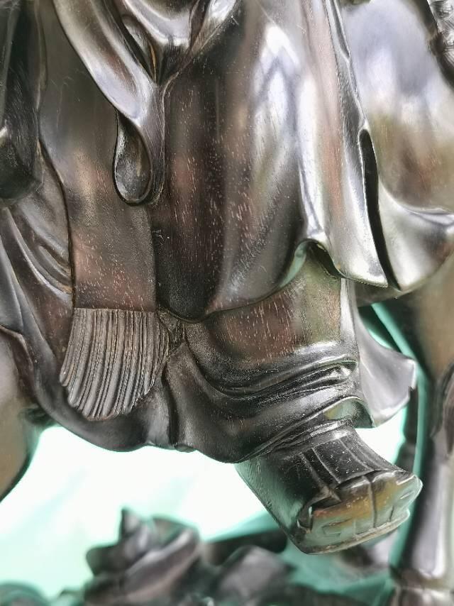 清晚期龙眼木老子出关紫气东来