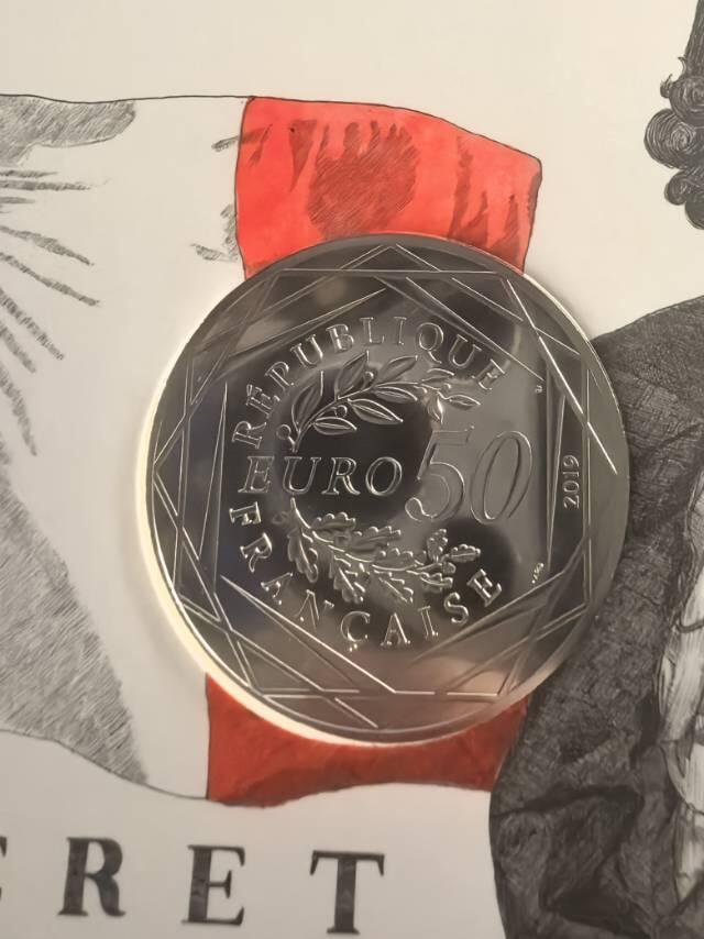 法国2019年货币历史系列50欧元四枚套