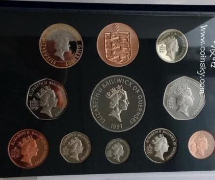 格恩西1997年精制套币