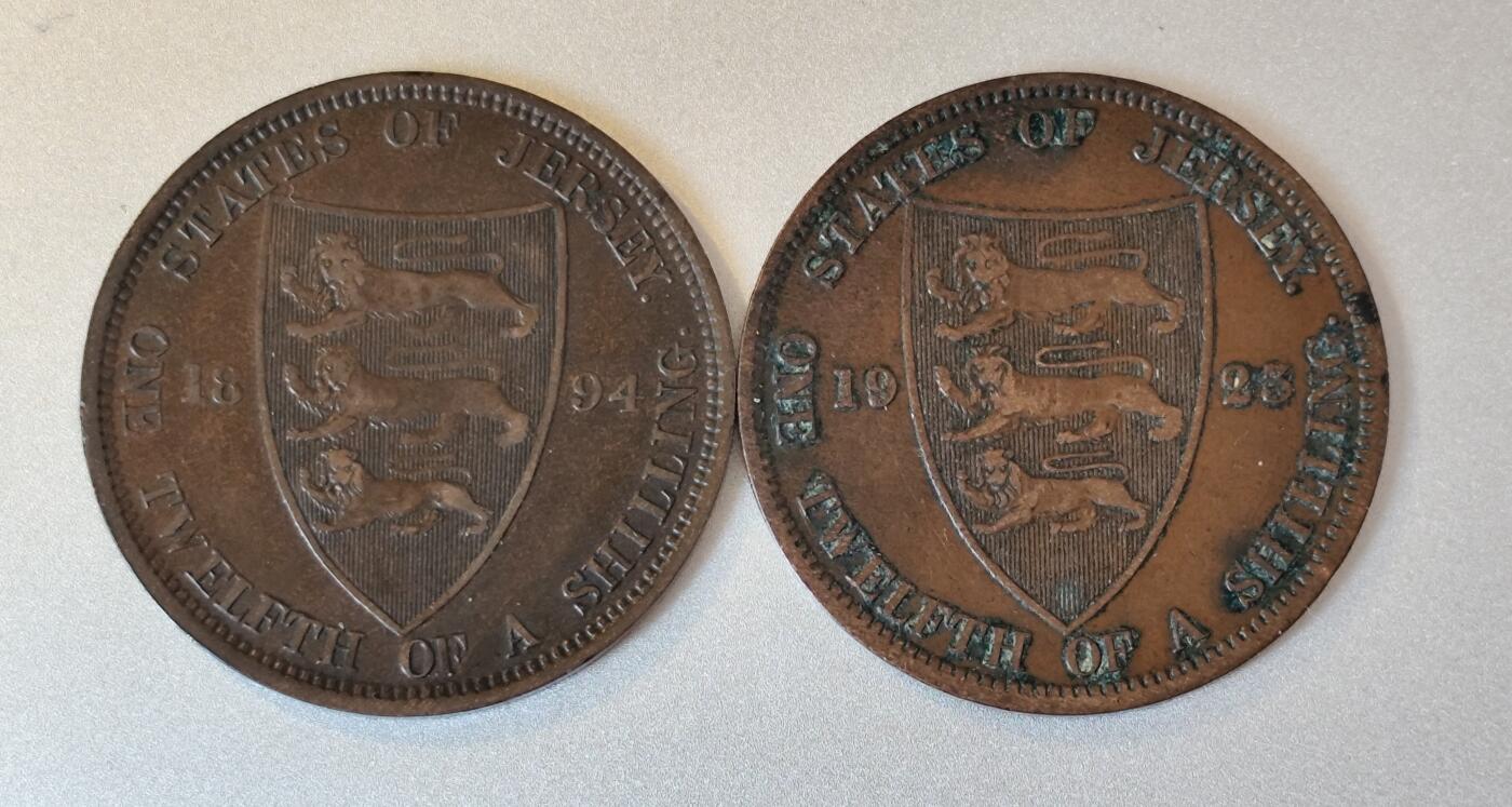🪙 泽西岛1/12先令铜币