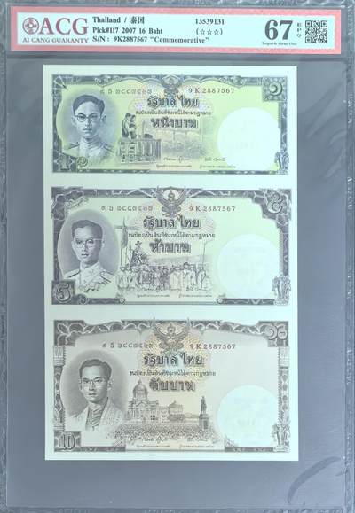 泰皇诞辰纪念钞