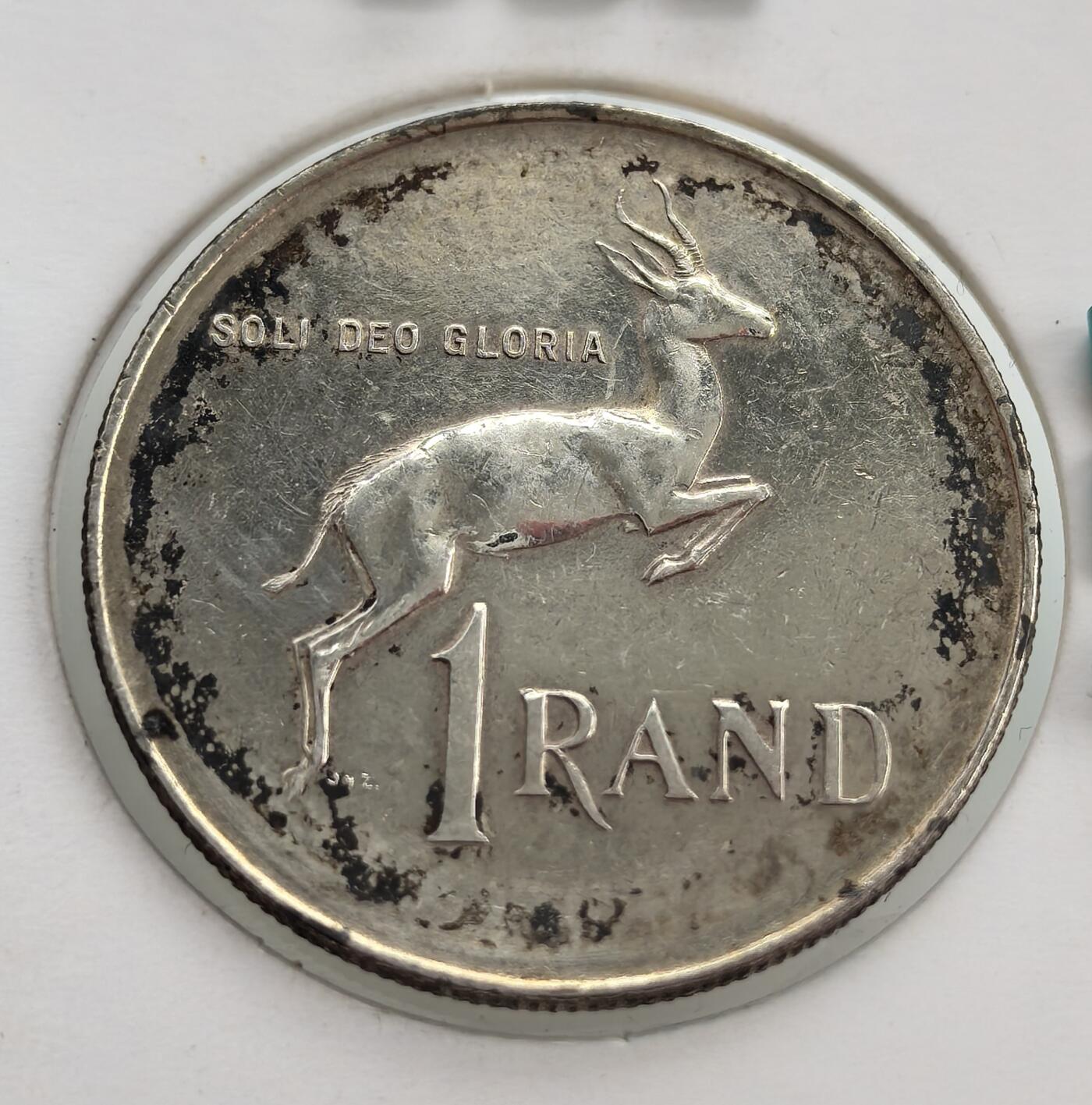 南非1966 年跳羚1 兰特银币