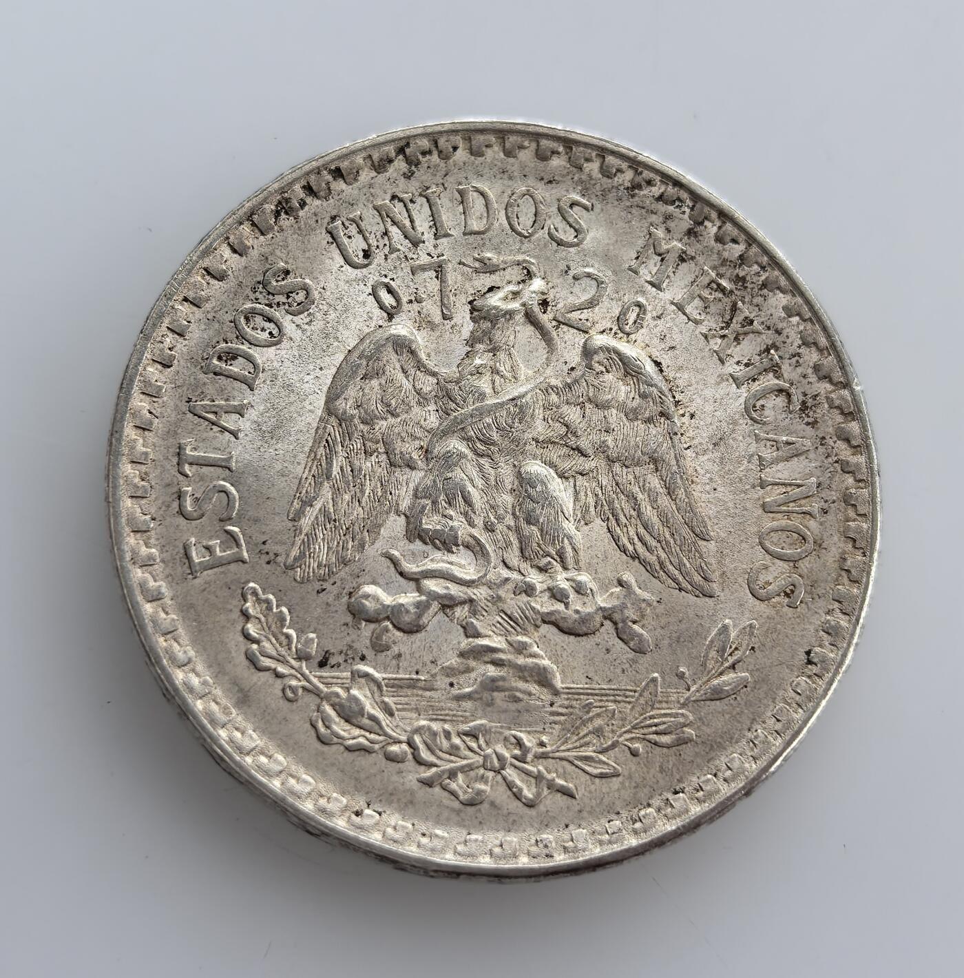 墨西哥自由帽1943 年1 比索银币