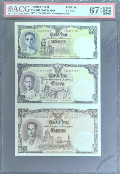 普密蓬诞辰80周年纪念钞