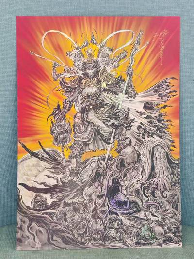 沈鑫亲签 A4大卡