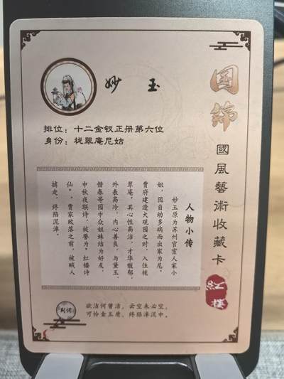 《梦回红楼》-妙玉