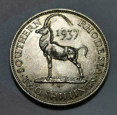 英属南罗得西亚 2先令银币（Two Shillings）