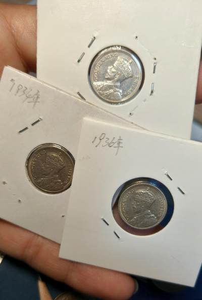 1936新西兰3便士小银币