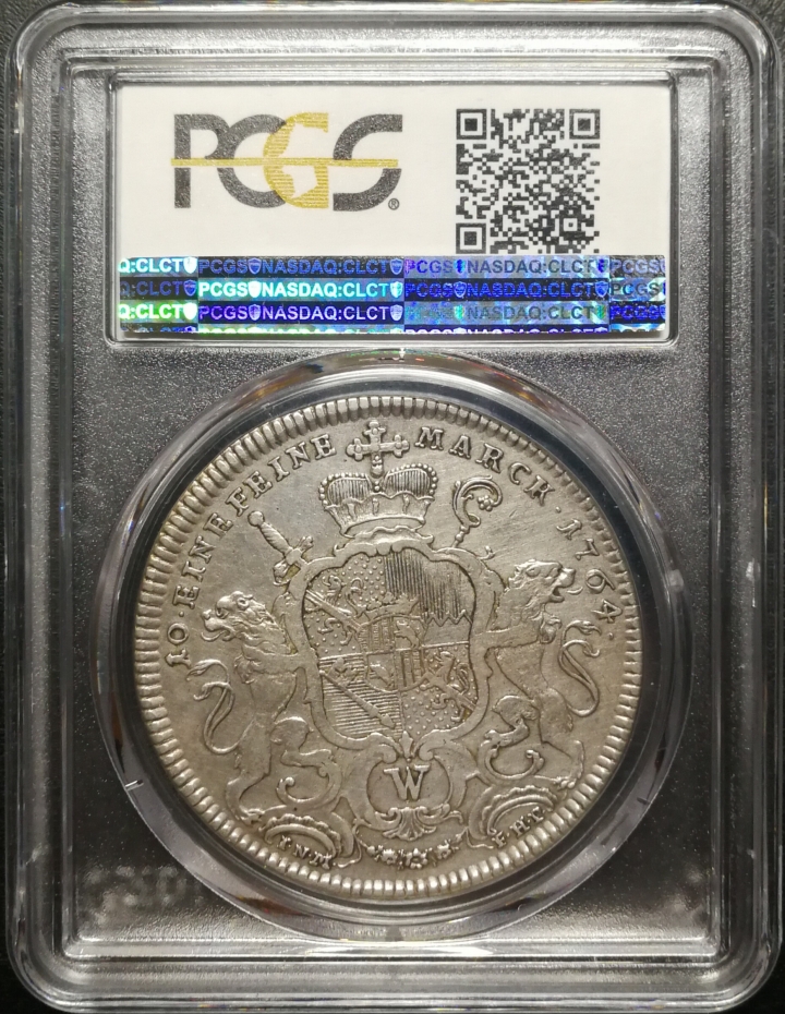 凡希社世界钱币微拍第六十七期 1764德国维尔兹堡泰勒PCGS-VF35少见品种