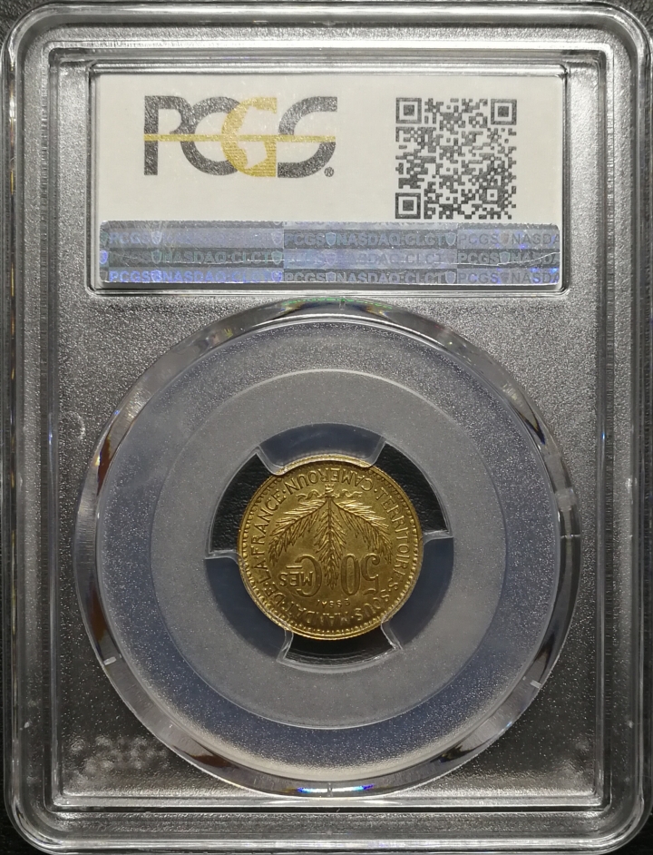 凡希社世界钱币微拍第六十七期 1924法属喀麦隆50分样币PCGS-SP62