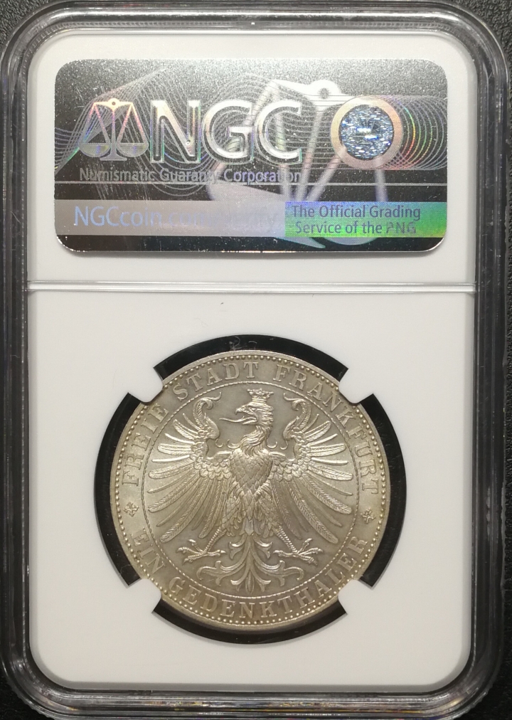 凡希社世界钱币微拍第六十七期 1863法兰克福王子泰勒NGC-UNCD