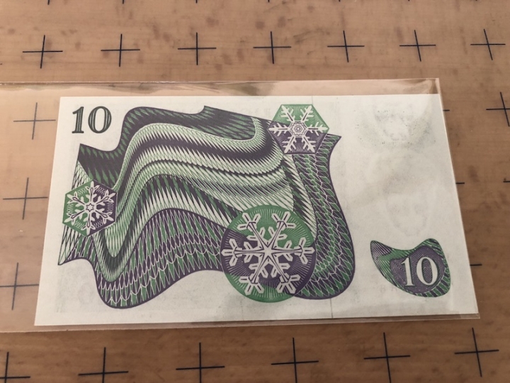 收藏联盟第六十四期拍卖 瑞典1963年10克朗 UNC靓号双尾8