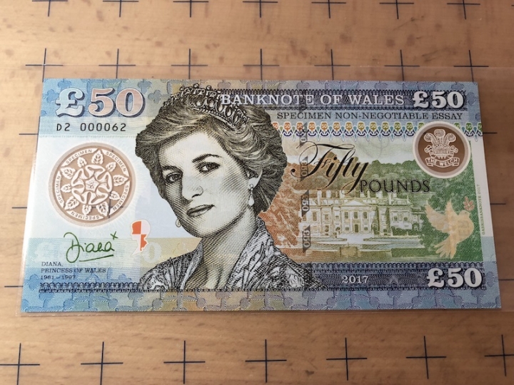 收藏联盟第六十四期拍卖 威尔士黛安娜塑料测试钞