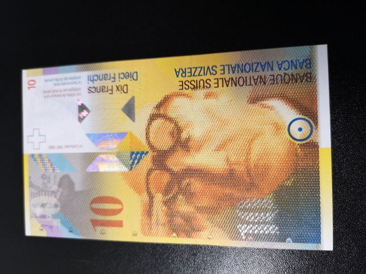 《外钞收藏家》第五十八期拍卖 瑞士2010年10法郎  数字冠  全新unc