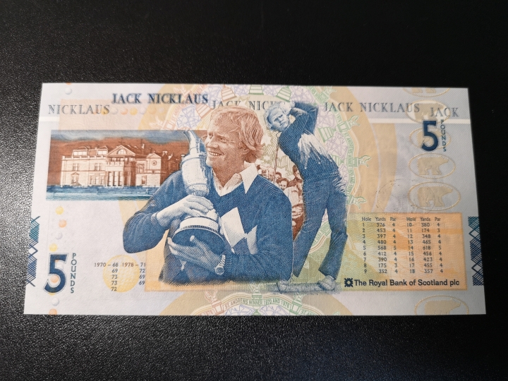 《外钞收藏家》第五十八期拍卖 2005年苏格兰5镑 纪念钞  全新unc