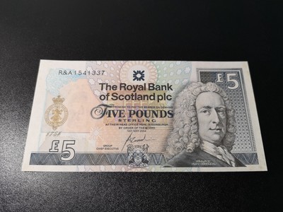 《外钞收藏家》第五十九期拍卖 - 苏格兰2004年高尔夫俱乐部250周年纪念钞 5镑   全新unc