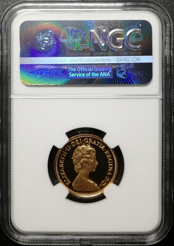 凡希社世界钱币微拍第六十九期 1982英国索维林金币NGC-PF69UC