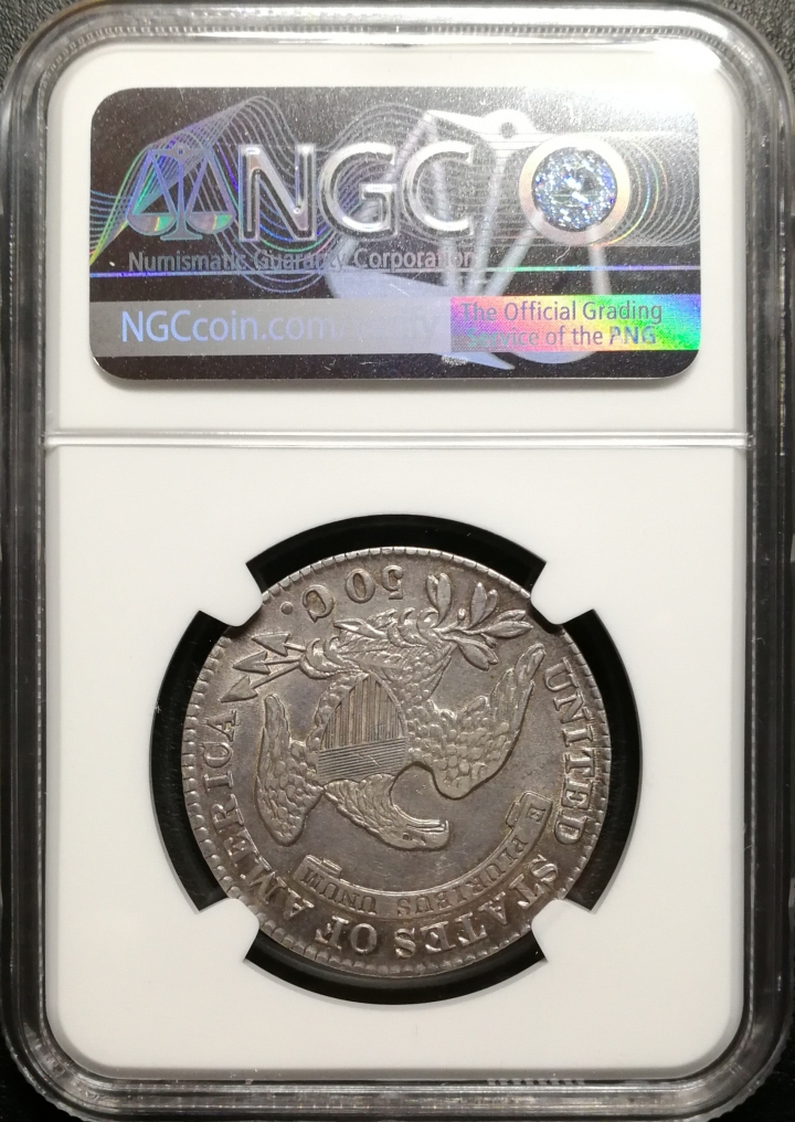 凡希社世界钱币微拍第六十九期 1830美国自由帽女神50分NGC-AUD