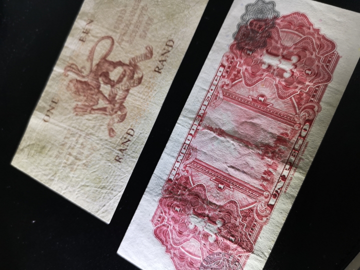 外钞收藏家第六十期拍卖 南非和墨西哥两张老钞  vf-au品相