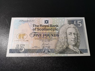 外钞收藏家第六十期拍卖 - 苏格兰2005年纪念钞  全新unc